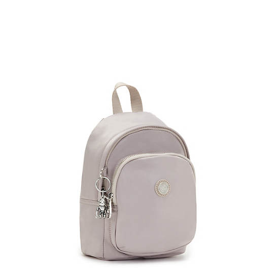 Kipling Delia Compact Metallic Convertible Sırt Çantaları Beyaz | TR 1656YX